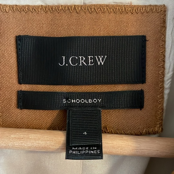 J. Crew Schoolboy Wool Blazer Women’s Size 4 Classic Fit Camel Tan - Picture 6 of 7